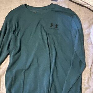 Teal/ Dark teal Under Armour Long Sleeve Tee